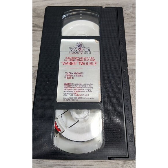 Wabbit Twouble VHS Bugs Bunny And Elmer Fudd VHS MGM Home Video 1986 VTG - Picture 8 of 11